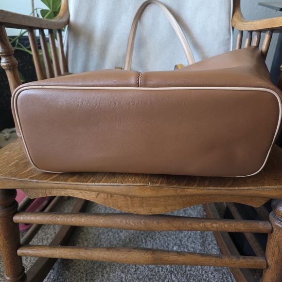 Coach Park Metropolitan Vermillion Cross Grain Leather Large Tote 2014 - Picture 3 of 12